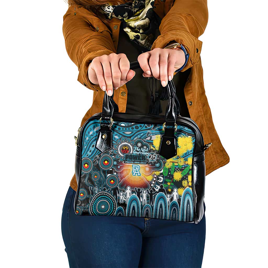 NAIDOC Week 2025 Power Football Shoulder Handbag Aboriginal Dot Painting