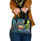 NAIDOC Week 2025 Power Football Shoulder Handbag Aboriginal Dot Painting