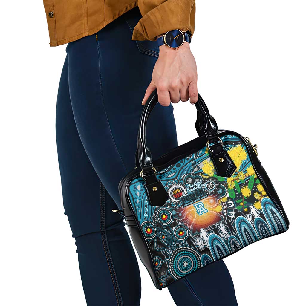 NAIDOC Week 2025 Power Football Shoulder Handbag Aboriginal Dot Painting