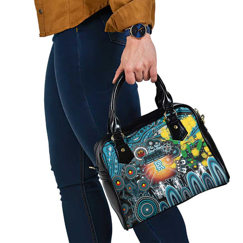 NAIDOC Week 2025 Power Football Shoulder Handbag Aboriginal Dot Painting