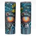 NAIDOC Week 2025 Power Football Skinny Tumbler Aboriginal Dot Painting