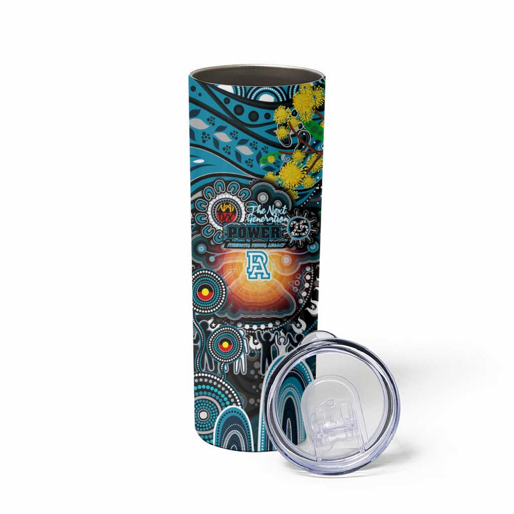 NAIDOC Week 2025 Power Football Skinny Tumbler Aboriginal Dot Painting