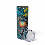 NAIDOC Week 2025 Power Football Skinny Tumbler Aboriginal Dot Painting