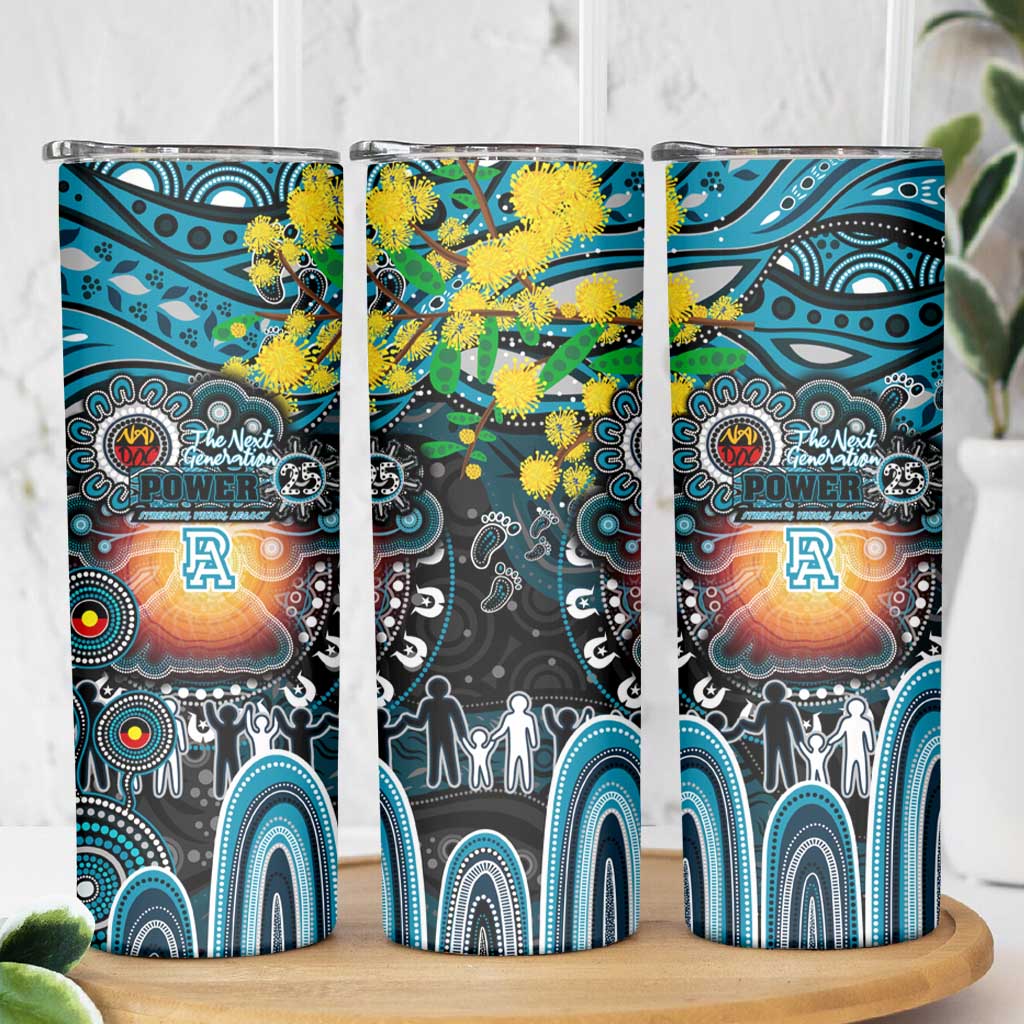 NAIDOC Week 2025 Power Football Skinny Tumbler Aboriginal Dot Painting
