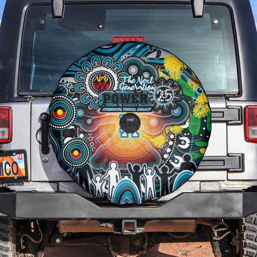 NAIDOC Week 2025 Power Football Spare Tire Cover Aboriginal Dot Painting