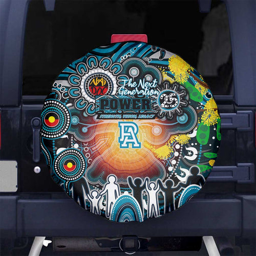 NAIDOC Week 2025 Power Football Spare Tire Cover Aboriginal Dot Painting