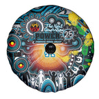 NAIDOC Week 2025 Power Football Spare Tire Cover Aboriginal Dot Painting