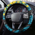 NAIDOC Week 2025 Power Football Steering Wheel Cover Aboriginal Dot Painting