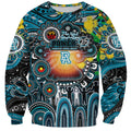 Personalised NAIDOC Week 2025 Power Football Sweatshirt Aboriginal Dot Painting