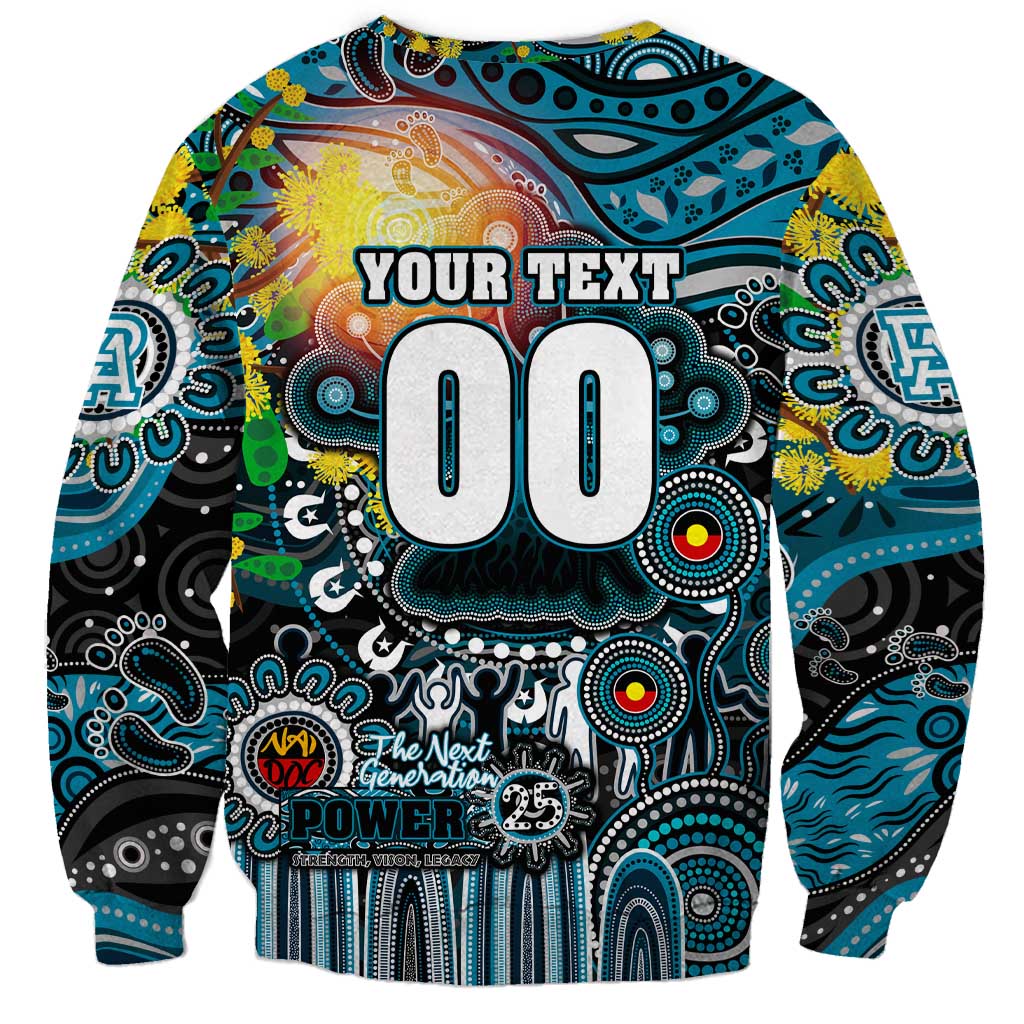 Personalised NAIDOC Week 2025 Power Football Sweatshirt Aboriginal Dot Painting