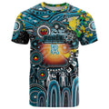 Personalised NAIDOC Week 2025 Power Football T Shirt Aboriginal Dot Painting
