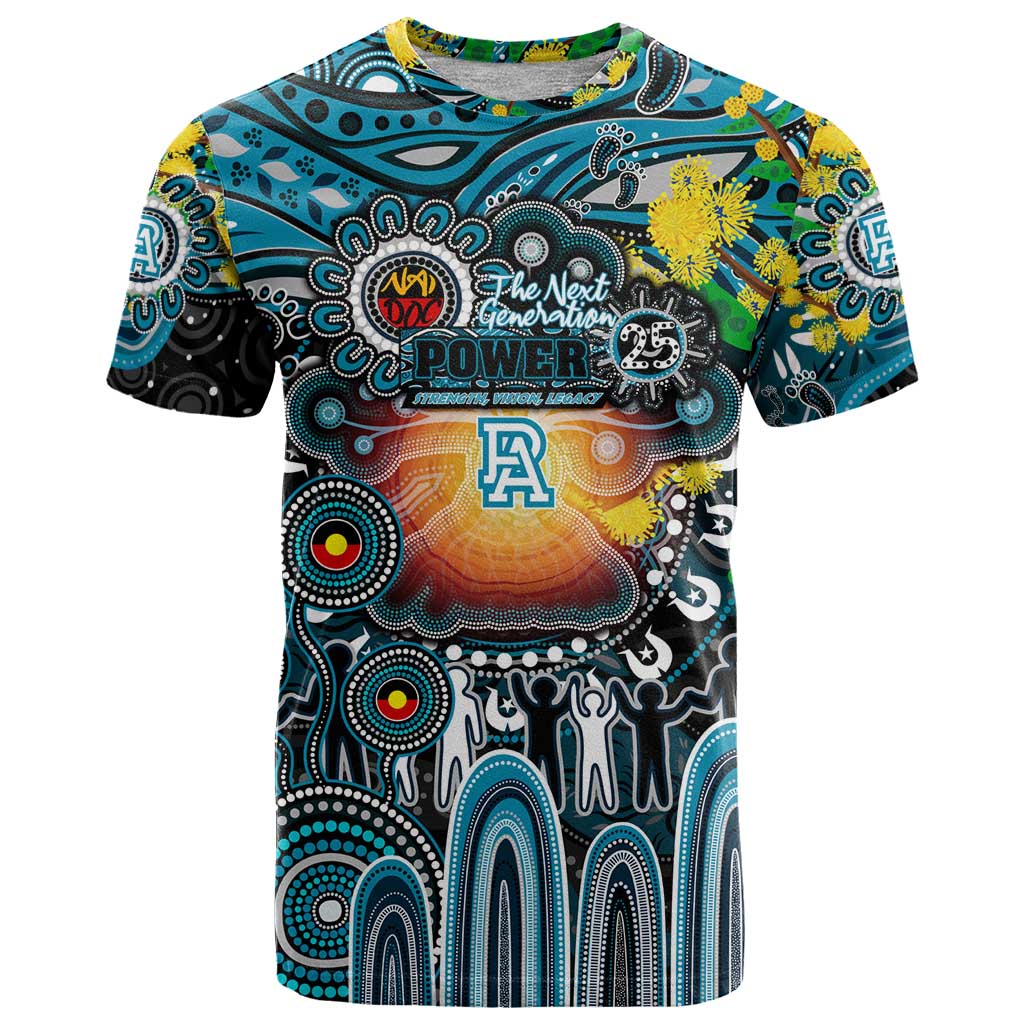 Personalised NAIDOC Week 2025 Power Football T Shirt Aboriginal Dot Painting
