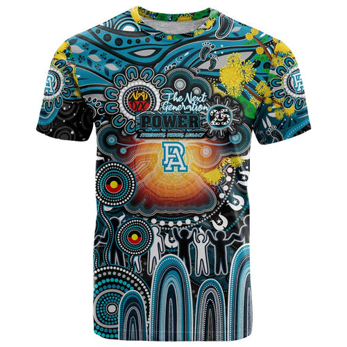 Personalised NAIDOC Week 2025 Power Football T Shirt Aboriginal Dot Painting