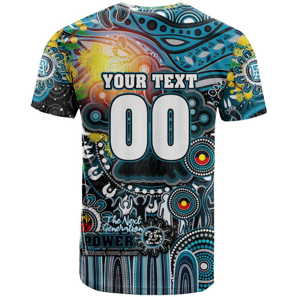 Personalised NAIDOC Week 2025 Power Football T Shirt Aboriginal Dot Painting