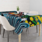 NAIDOC Week 2025 Power Football Tablecloth Aboriginal Dot Painting