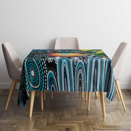 NAIDOC Week 2025 Power Football Tablecloth Aboriginal Dot Painting