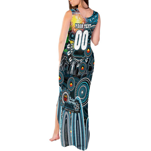 Personalised NAIDOC Week 2025 Power Football Tank Maxi Dress Aboriginal Dot Painting