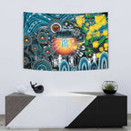 NAIDOC Week 2025 Power Football Tapestry Aboriginal Dot Painting