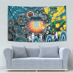 NAIDOC Week 2025 Power Football Tapestry Aboriginal Dot Painting