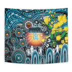 NAIDOC Week 2025 Power Football Tapestry Aboriginal Dot Painting