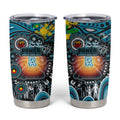 NAIDOC Week 2025 Power Football Tumbler Cup Aboriginal Dot Painting