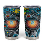 NAIDOC Week 2025 Power Football Tumbler Cup Aboriginal Dot Painting
