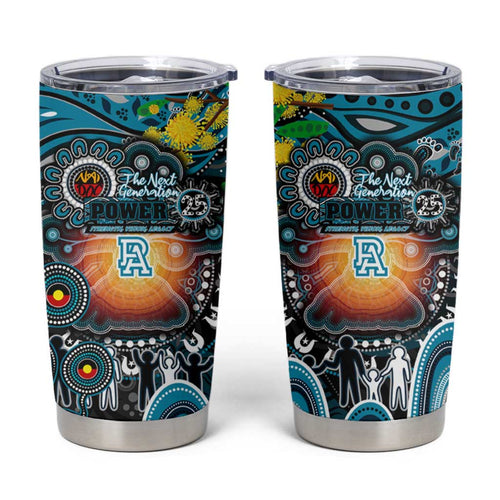 NAIDOC Week 2025 Power Football Tumbler Cup Aboriginal Dot Painting