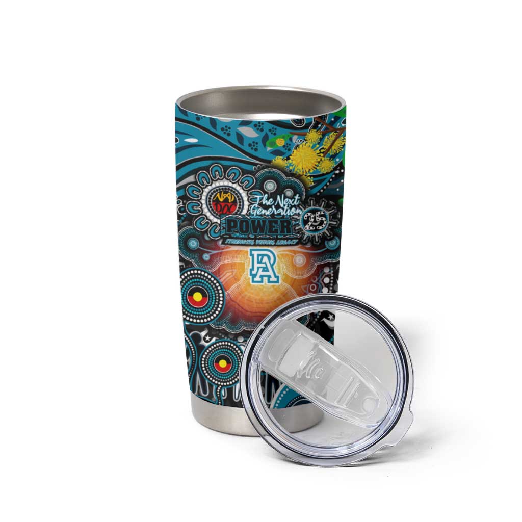 NAIDOC Week 2025 Power Football Tumbler Cup Aboriginal Dot Painting