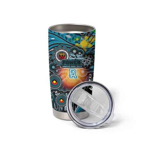 NAIDOC Week 2025 Power Football Tumbler Cup Aboriginal Dot Painting