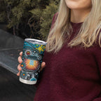 NAIDOC Week 2025 Power Football Tumbler Cup Aboriginal Dot Painting