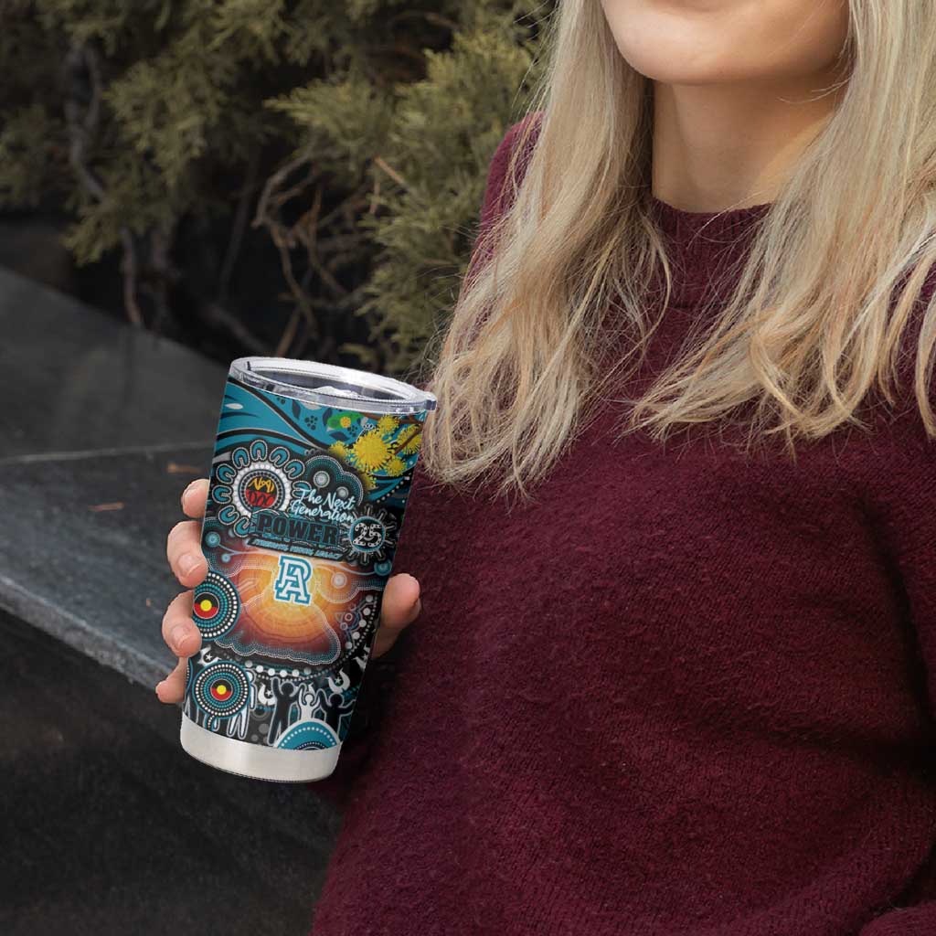 NAIDOC Week 2025 Power Football Tumbler Cup Aboriginal Dot Painting