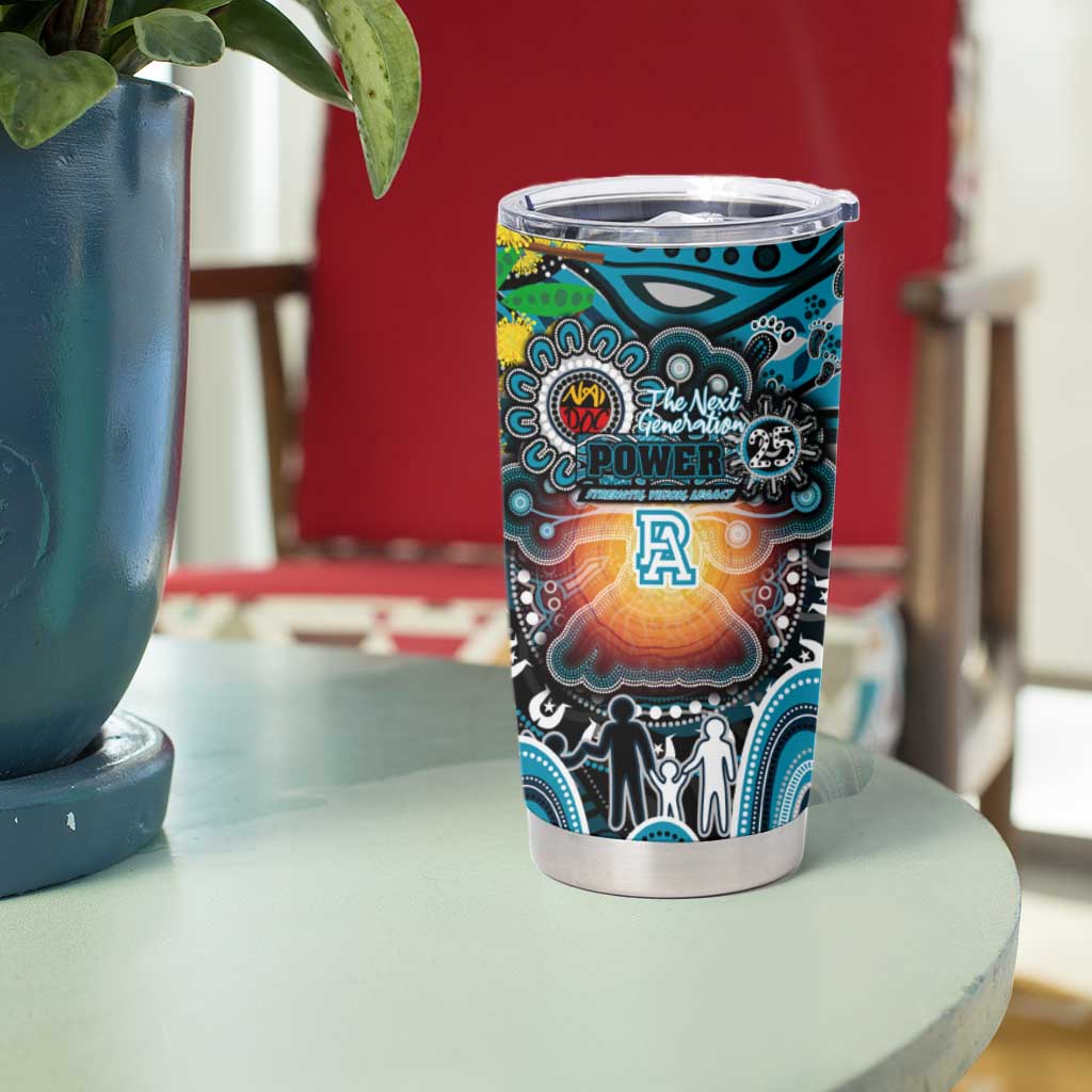 NAIDOC Week 2025 Power Football Tumbler Cup Aboriginal Dot Painting