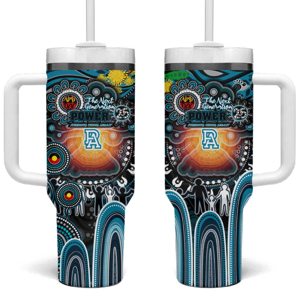NAIDOC Week 2025 Power Football Tumbler With Handle Aboriginal Dot Painting