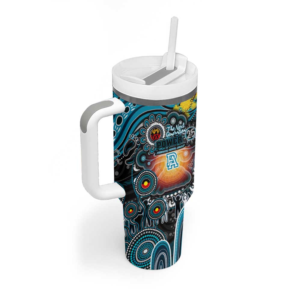 NAIDOC Week 2025 Power Football Tumbler With Handle Aboriginal Dot Painting