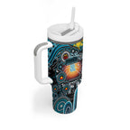 NAIDOC Week 2025 Power Football Tumbler With Handle Aboriginal Dot Painting