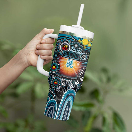 NAIDOC Week 2025 Power Football Tumbler With Handle Aboriginal Dot Painting