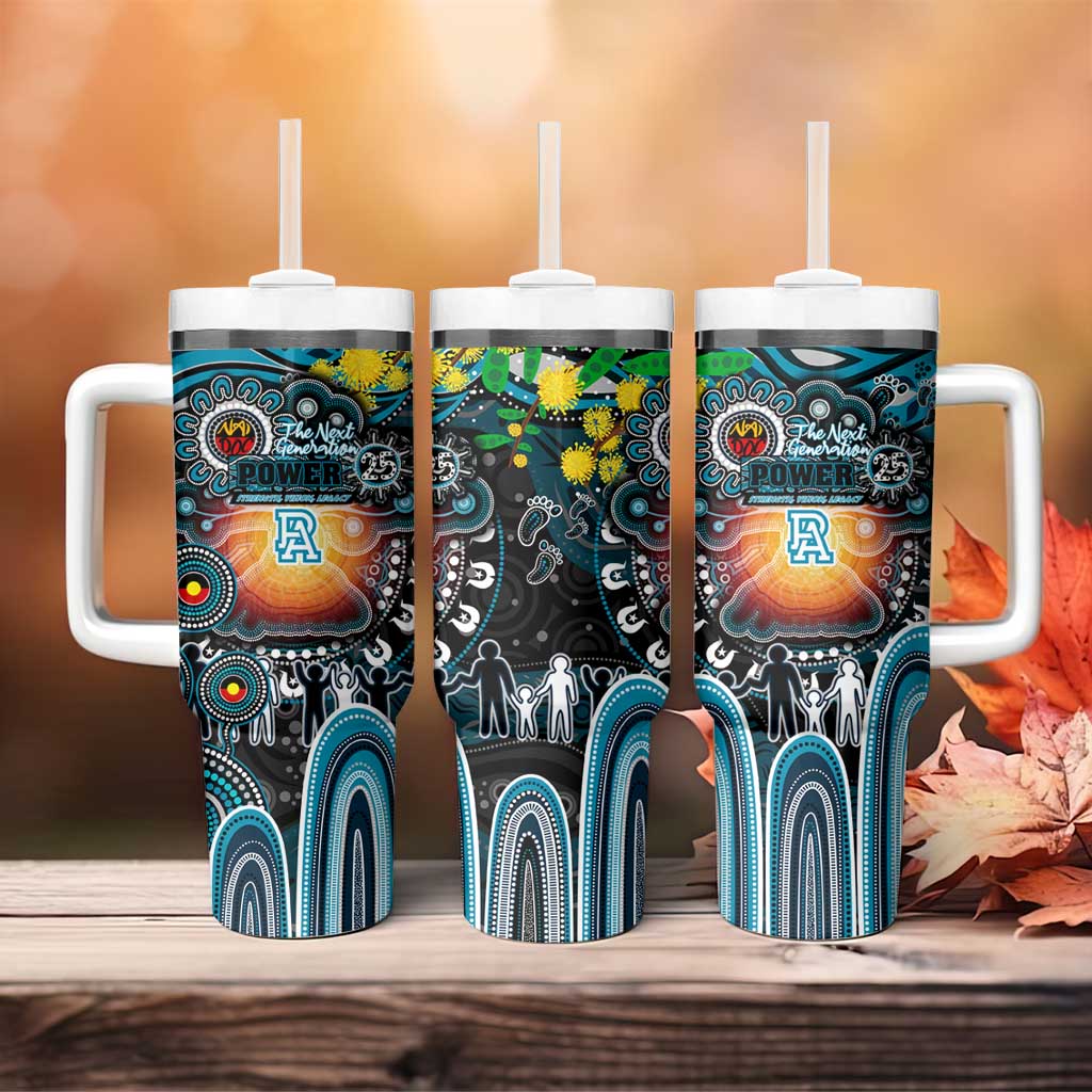 NAIDOC Week 2025 Power Football Tumbler With Handle Aboriginal Dot Painting