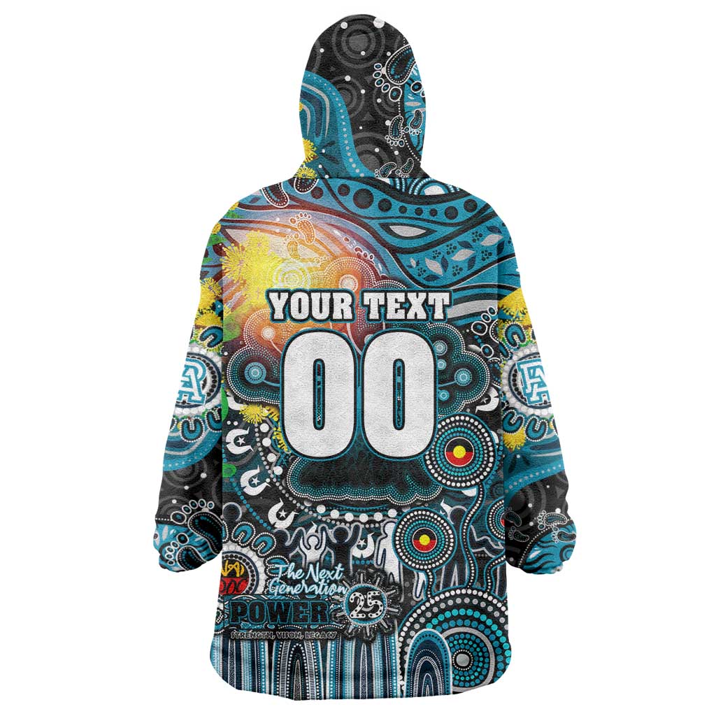 Personalised NAIDOC Week 2025 Power Football Wearable Blanket Hoodie Aboriginal Dot Painting