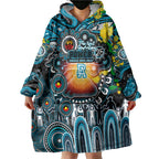Personalised NAIDOC Week 2025 Power Football Wearable Blanket Hoodie Aboriginal Dot Painting