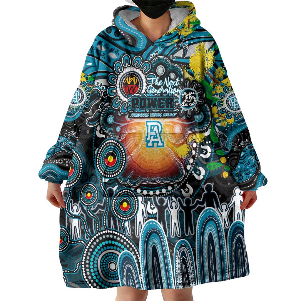 Personalised NAIDOC Week 2025 Power Football Wearable Blanket Hoodie Aboriginal Dot Painting