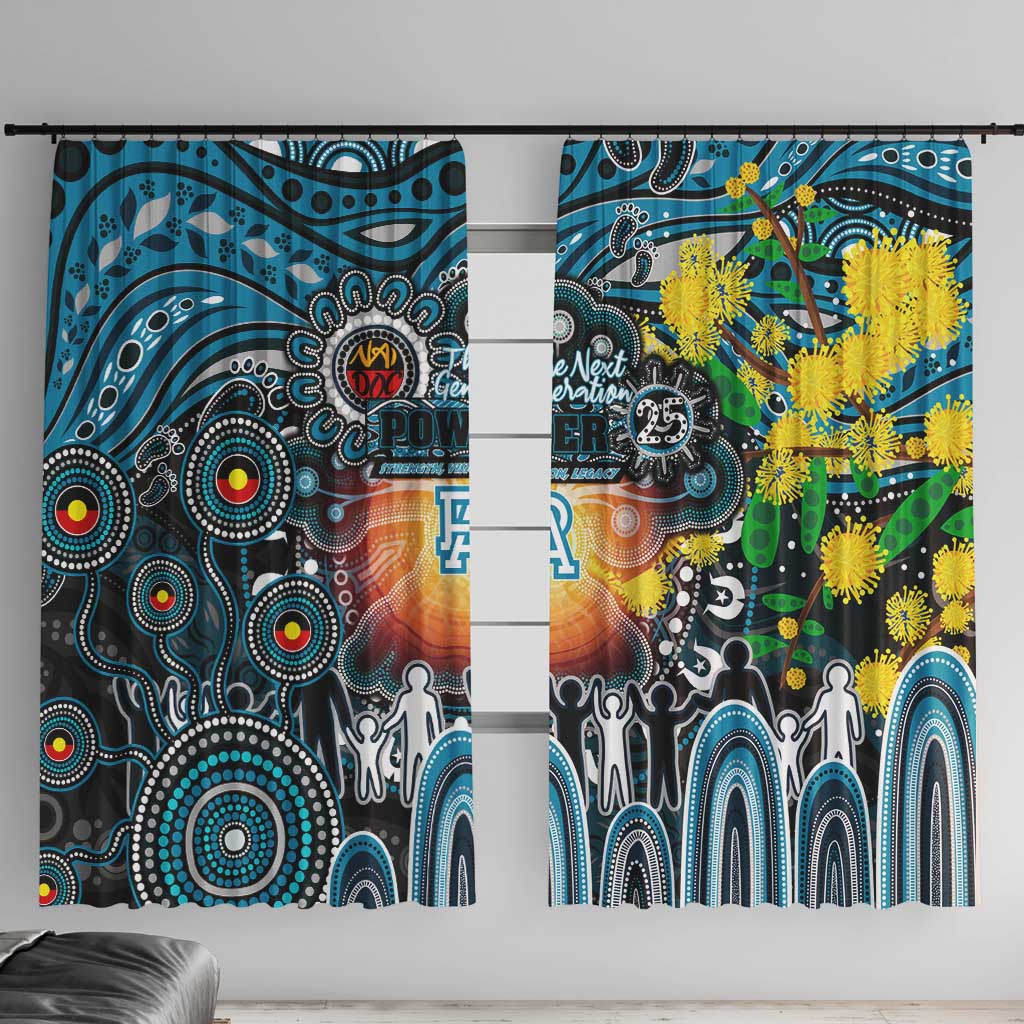 NAIDOC Week 2025 Power Football Window Curtain Aboriginal Dot Painting