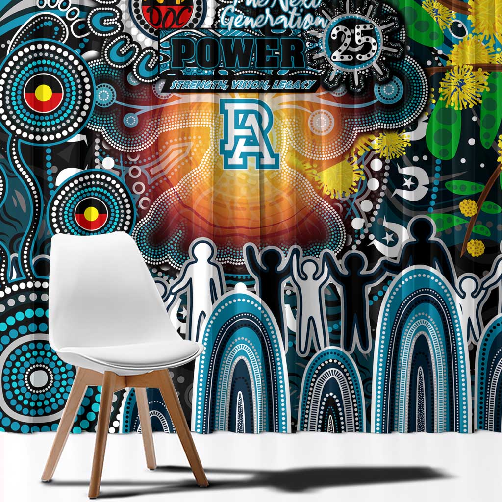 NAIDOC Week 2025 Power Football Window Curtain Aboriginal Dot Painting
