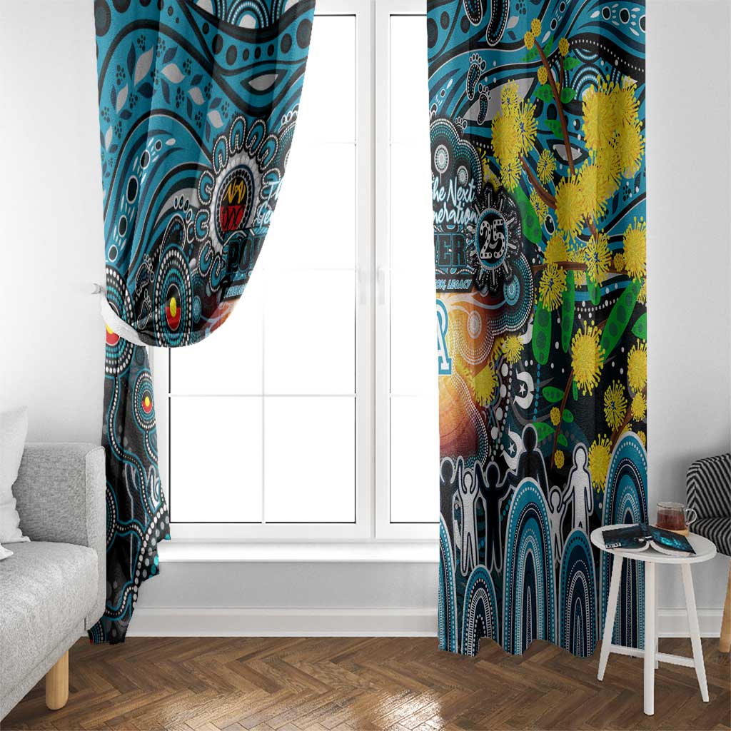 NAIDOC Week 2025 Power Football Window Curtain Aboriginal Dot Painting
