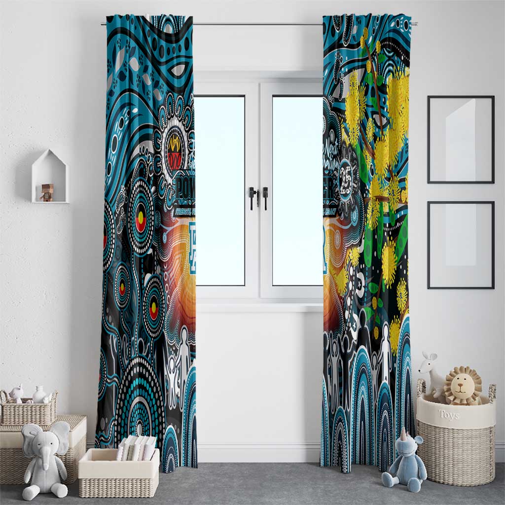 NAIDOC Week 2025 Power Football Window Curtain Aboriginal Dot Painting