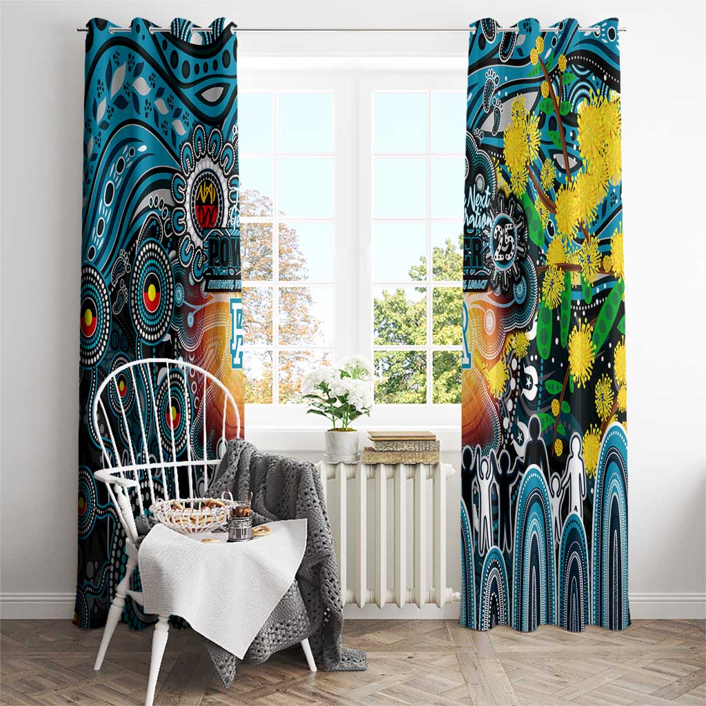 NAIDOC Week 2025 Power Football Window Curtain Aboriginal Dot Painting