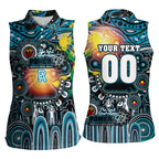 Personalised NAIDOC Week 2025 Power Football Women Sleeveless Polo Shirt Aboriginal Dot Painting