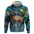 Personalised NAIDOC Week 2025 Power Football Zip Hoodie Aboriginal Dot Painting