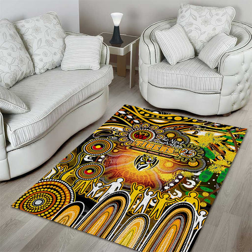 NAIDOC Week 2025 Tiger Football Area Rug Aboriginal Dot Painting