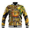 Personalised NAIDOC Week 2025 Tiger Football Baseball Jacket Aboriginal Dot Painting