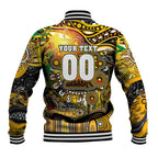 Personalised NAIDOC Week 2025 Tiger Football Baseball Jacket Aboriginal Dot Painting